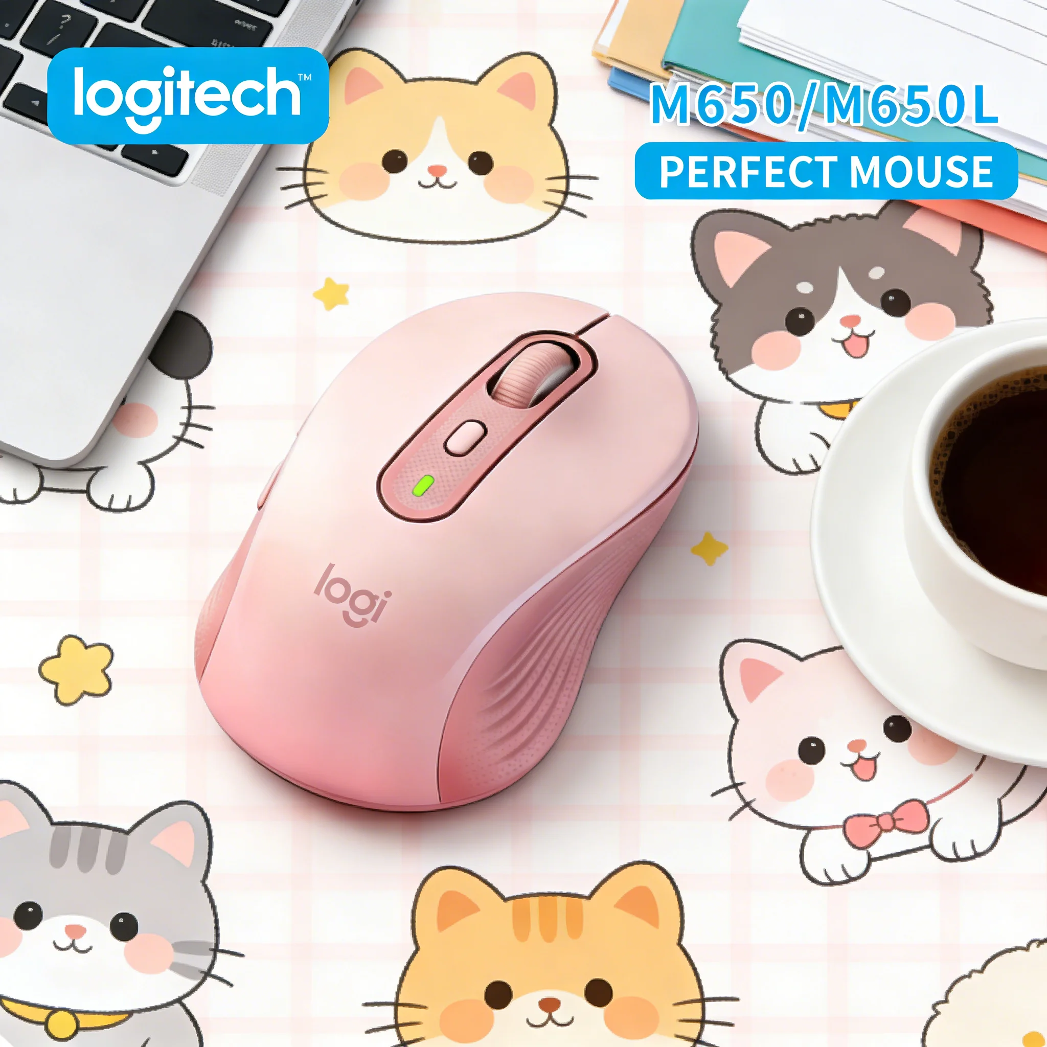 Logitech M650 Silent Ergonomic Wireless Mouse - Dual-Mode for Office Gaming & Long Battery Life with Fast Charging, Lightweight
Logitech M650 Silent Ergonomic Wireless Mouse - Dual-Mode for Office Gaming & Long Battery Life with Fast Charging, Lightweight