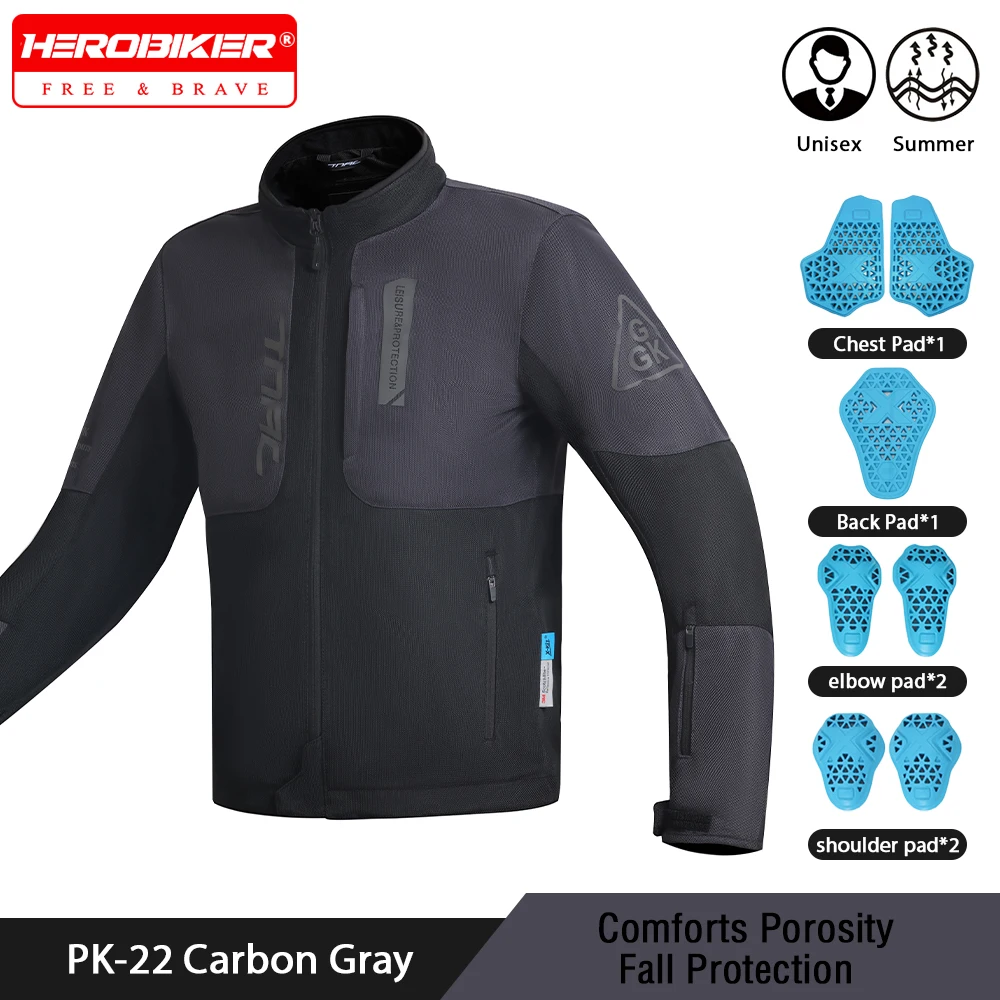 Motorcycle Jacket Men Summer Motorbike Jacket Breathable Mesh Moto Clothing CE Anti-fall Protection Motorcycle Jacket Coat Women
Motorcycle Jacket Men Summer Motorbike Jacket Breathable Mesh Moto Clothing CE Anti-fall Protection Motorcycle Jacket Coat Women