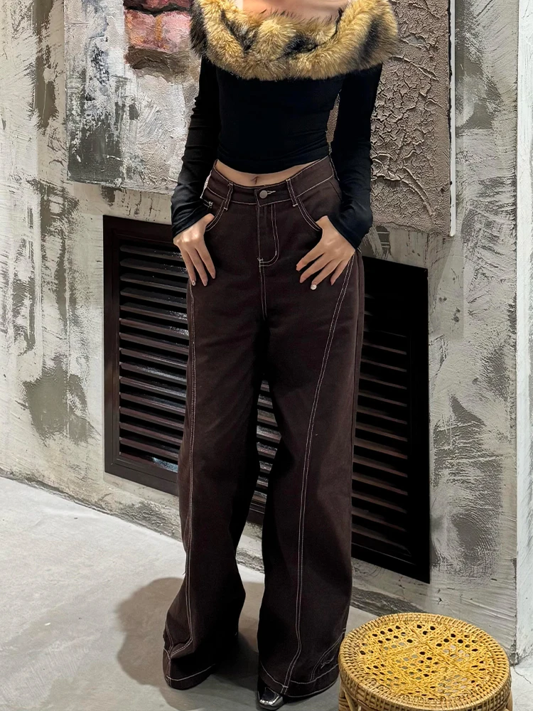 American Style Hot Girl Fashion Backward Wearing Jeans Women Summer New High Street Design Loose Floor-Length Pants
American Style Hot Girl Fashion Backward Wearing Jeans Women Summer New High Street Design Loose Floor-Length Pants