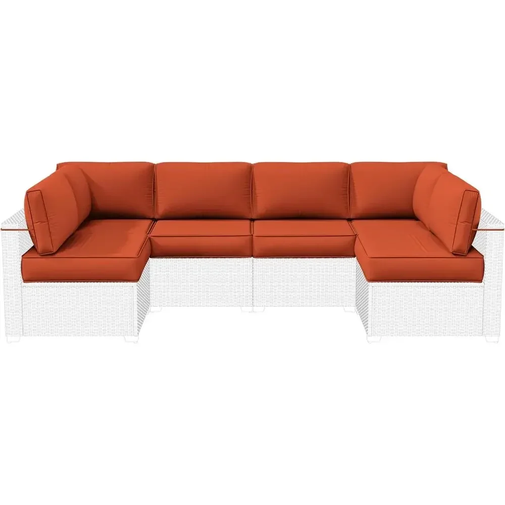 14-Piece High-Density Water-Resistant Outdoor Cushion Set for 6-Seat Sectional Patio Furniture with Liner and Cover
14-Piece High-Density Water-Resistant Outdoor Cushion Set for 6-Seat Sectional Patio Furniture with Liner and Cover