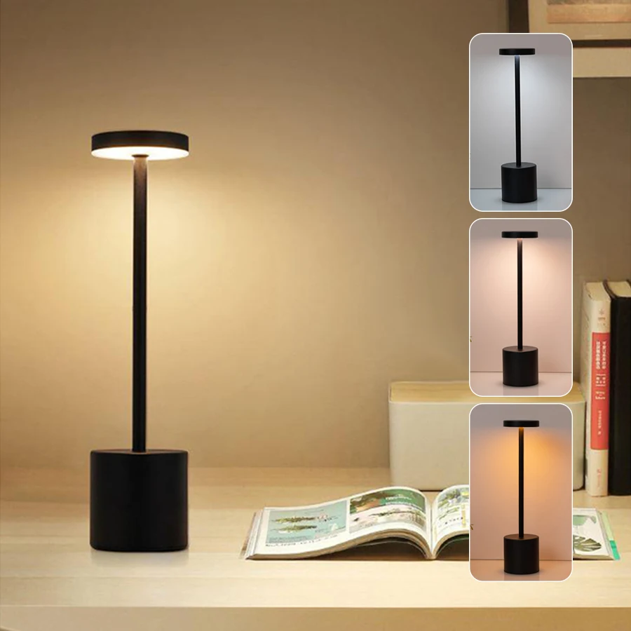 Перезаряжаемая настольная лампа Type C, сенсорный выключатель, прикроватная Ночная лампа, портативная настольная лампа 3 цветов для клуба, бара, комнаты, окружающий Декор
Перезаряжаемая настольная лампа Type C, сенсорный выключатель, прикроватная Ночная лампа, портативная настольная лампа 3 цветов для клуба, бара, комнаты, окружающий Декор