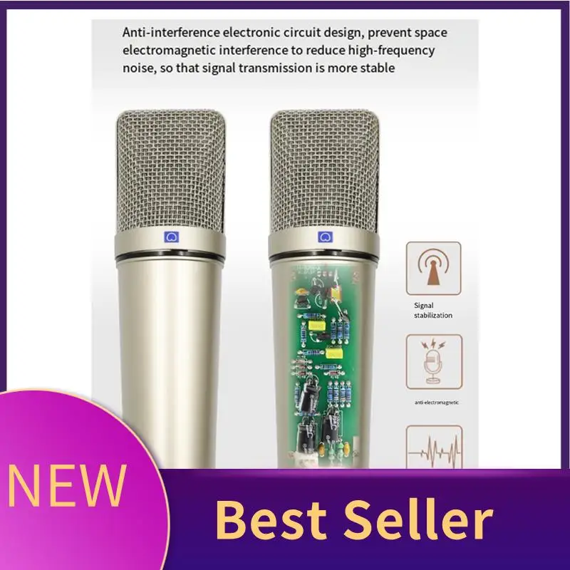 HFES Condenser Microphone Professional Cardioid Studio Mic For Recording Podcasting Voice Over Streaming Home Studio
HFES Condenser Microphone Professional Cardioid Studio Mic For Recording Podcasting Voice Over Streaming Home Studio