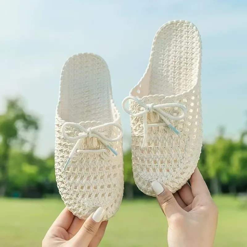 Summer beach non-slip and anti-drop slippers bag head outer wear women indoor home mother summer sandals
Summer beach non-slip and anti-drop slippers bag head outer wear women indoor home mother summer sandals