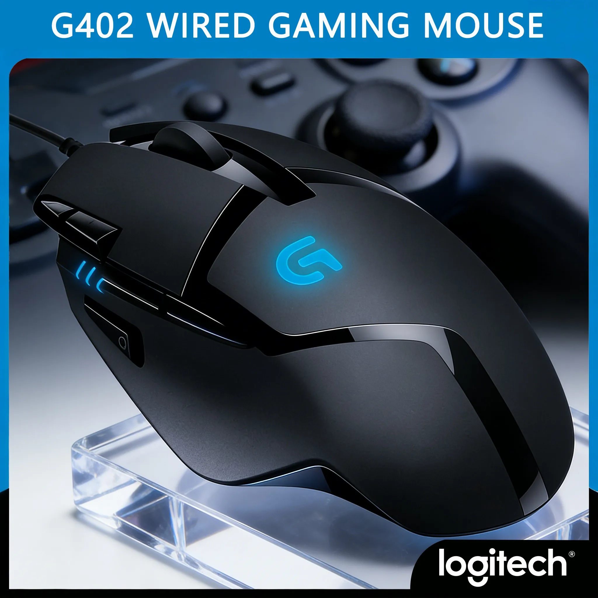 Игровая мышь Logitech G402 Budget, 4000 DPI, высокоскоростное отслеживание, программируемые макросы
Игровая мышь Logitech G402 Budget, 4000 DPI, высокоскоростное отслеживание, программируемые макросы