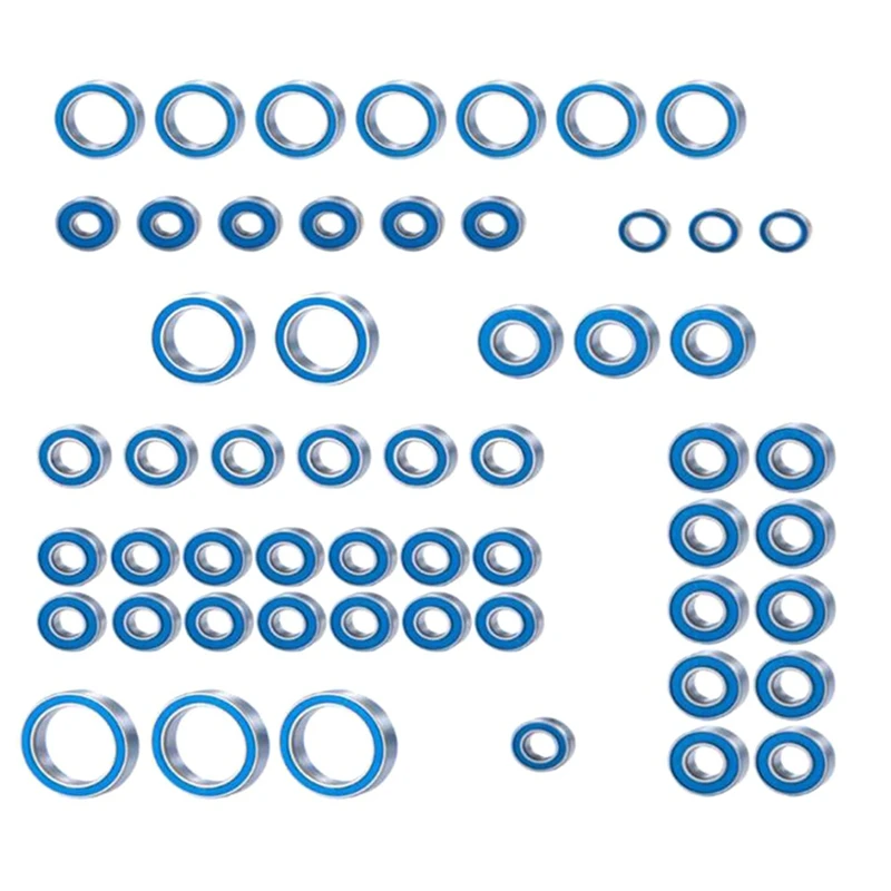 55PCS Rubber Sealed Ball Bearing Kit For 1/10 Traxxas-TRX6 RC Car Upgrades Parts Accessories
55PCS Rubber Sealed Ball Bearing Kit For 1/10 Traxxas-TRX6 RC Car Upgrades Parts Accessories