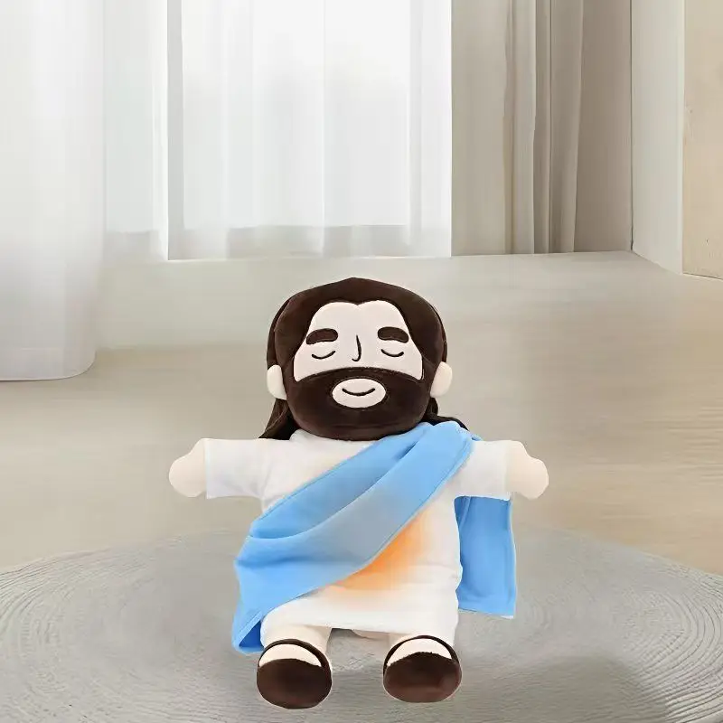 Jesus Plush Toy New Children Music Soothing Breathing Doll Sleep Companion Toy Sound and Light Doll Holiday Gifts for Kids
Jesus Plush Toy New Children Music Soothing Breathing Doll Sleep Companion Toy Sound and Light Doll Holiday Gifts for Kids