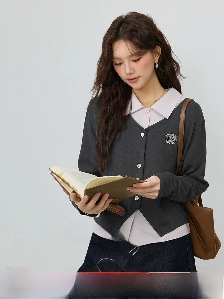 Large Size American Retro College Style Knitted Shirt Spring Anti-Aging Small Audience Spring Summer Autumn Winter Available
Large Size American Retro College Style Knitted Shirt Spring Anti-Aging Small Audience Spring Summer Autumn Winter Available