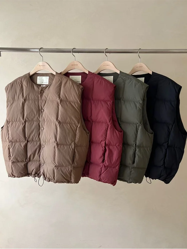 Свободный женский пуховый жилет для многослойного ношения, верхняя одежда, осенне-зимняя новинка, белый пуховый жилет
Свободный женский пуховый жилет для многослойного ношения, верхняя одежда, осенне-зимняя новинка, белый пуховый жилет