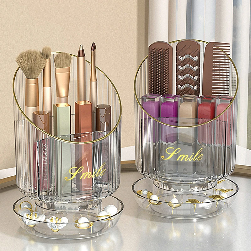 360° Rotating Makeup Brush Holder Luxury Cosmetic Organizer Lipstick Eyebrow Pencil Holder Eye Shadow Storage Box
360° Rotating Makeup Brush Holder Luxury Cosmetic Organizer Lipstick Eyebrow Pencil Holder Eye Shadow Storage Box