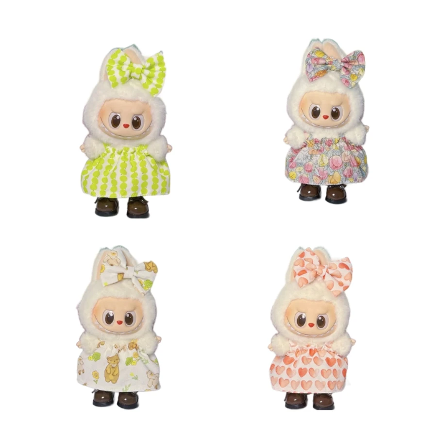 Набор с бантом для платья для наряда Labubu, стильное красочное платье, аксессуары для кукол, милое украшение 
Набор с бантом для платья для наряда Labubu, стильное красочное платье, аксессуары для кукол, милое украшение