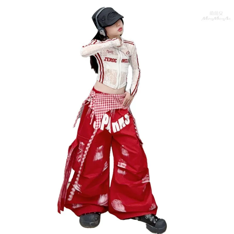 spring teen Lace short top Red grid fart curtain cargo pants 2pcs girls sportswear set junior kids clothes suit child outfits Z9
spring teen Lace short top Red grid fart curtain cargo pants 2pcs girls sportswear set junior kids clothes suit child outfits Z9