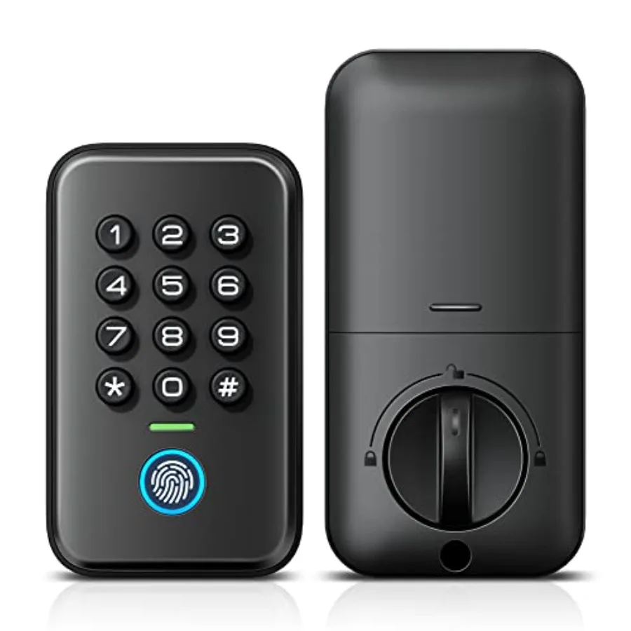 Fingerprint Door Lock Keyless Entry Door Lock with Biometric Deadbolt Electronic Deadbolt Lock for Front Door Backlit Key
Fingerprint Door Lock Keyless Entry Door Lock with Biometric Deadbolt Electronic Deadbolt Lock for Front Door Backlit Key