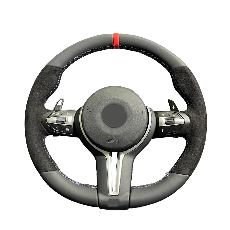 Sporty Alcantara Suede Steering Wheel For BMWs F02F06F07F10F30F35F36F46F23F20F52F48F49F39F25F26F15F16
Sporty Alcantara Suede Steering Wheel For BMWs F02F06F07F10F30F35F36F46F23F20F52F48F49F39F25F26F15F16