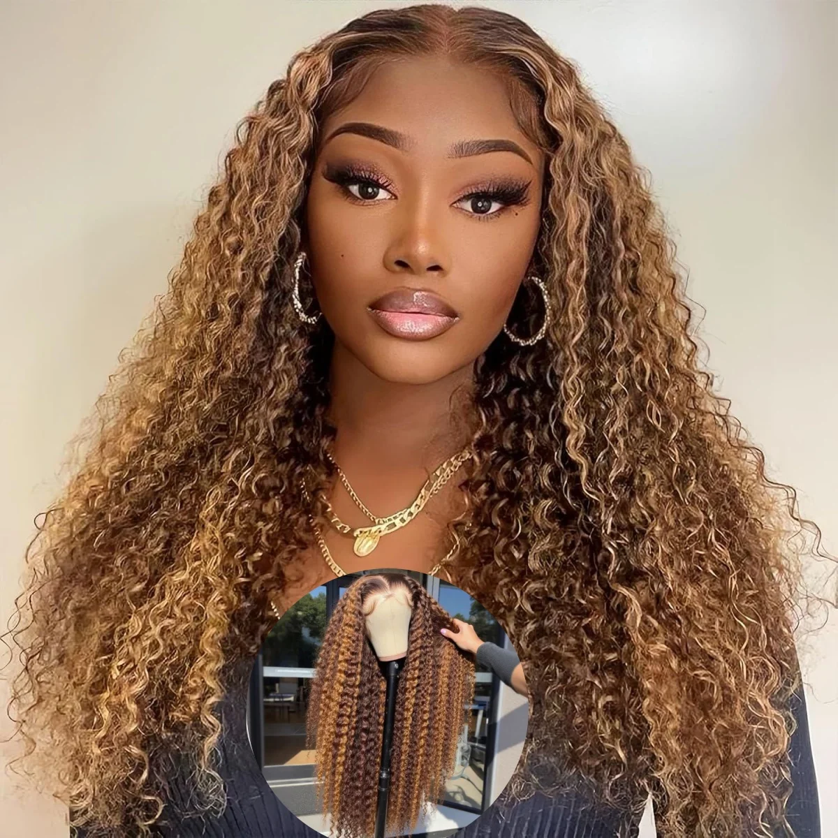 Highlight Ombre 4/27 Human Hair Wigs Deep Wave Curly Wet and Wavy Lace Front Pre Plucked 13x4 HD Lace Closure Wigs for Women
Highlight Ombre 4/27 Human Hair Wigs Deep Wave Curly Wet and Wavy Lace Front Pre Plucked 13x4 HD Lace Closure Wigs for Women