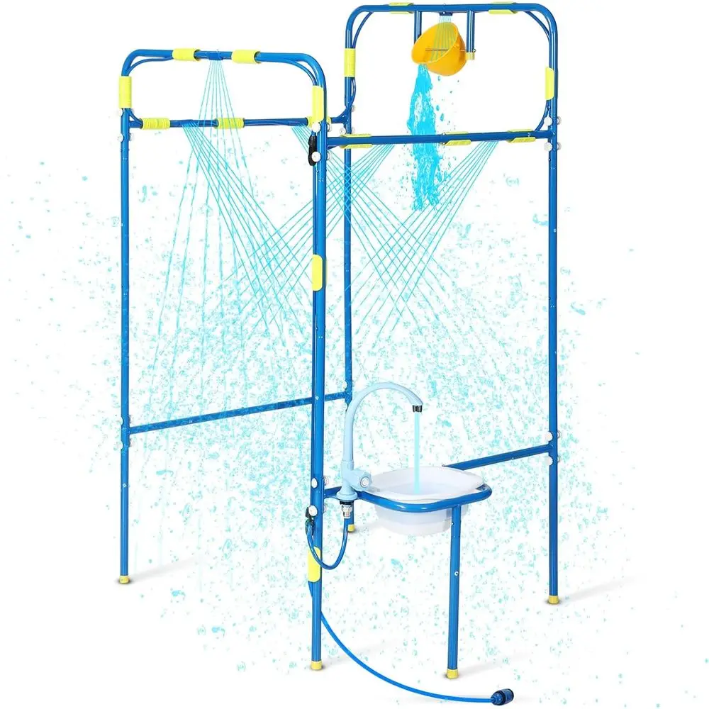 Backyard Waterpark or Kids, Heavy-Duty Steel Water Park Sprinkler Toy Game with Splash Buckets, Collapsible Wash Basin & Water a
Backyard Waterpark or Kids, Heavy-Duty Steel Water Park Sprinkler Toy Game with Splash Buckets, Collapsible Wash Basin & Water a