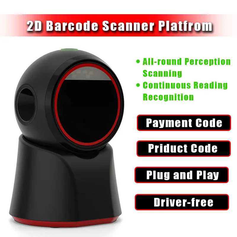 Сканер QR-кода USB-разъем 1D/2D Сканер штрих-кода супермаркета Код сканирования Логистика оплаты Идентификатор штрих-кода супермаркета
Сканер QR-кода USB-разъем 1D/2D Сканер штрих-кода супермаркета Код сканирования Логистика оплаты Идентификатор штрих-кода супермаркета