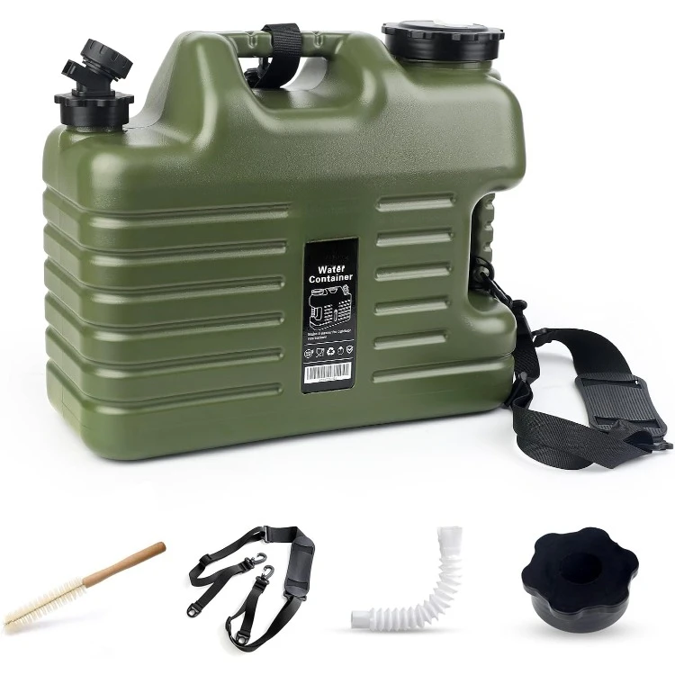 5 Gallon Water Jug, Camping Water Container BPA Free Water Storage with Spigot No Leakage Portable Emergency Water Tank for Outd
5 Gallon Water Jug, Camping Water Container BPA Free Water Storage with Spigot No Leakage Portable Emergency Water Tank for Outd