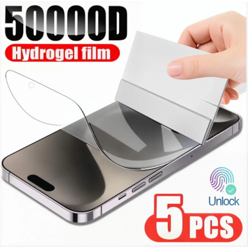 5 Pcs Hydrogel Film For iPhone 17 16 16e 15 14 13 12 11 Pro Max Plus 12 13 Mini 7 8 Plus SE XR XS Full Cover Screen Protector
5 Pcs Hydrogel Film For iPhone 17 16 16e 15 14 13 12 11 Pro Max Plus 12 13 Mini 7 8 Plus SE XR XS Full Cover Screen Protector