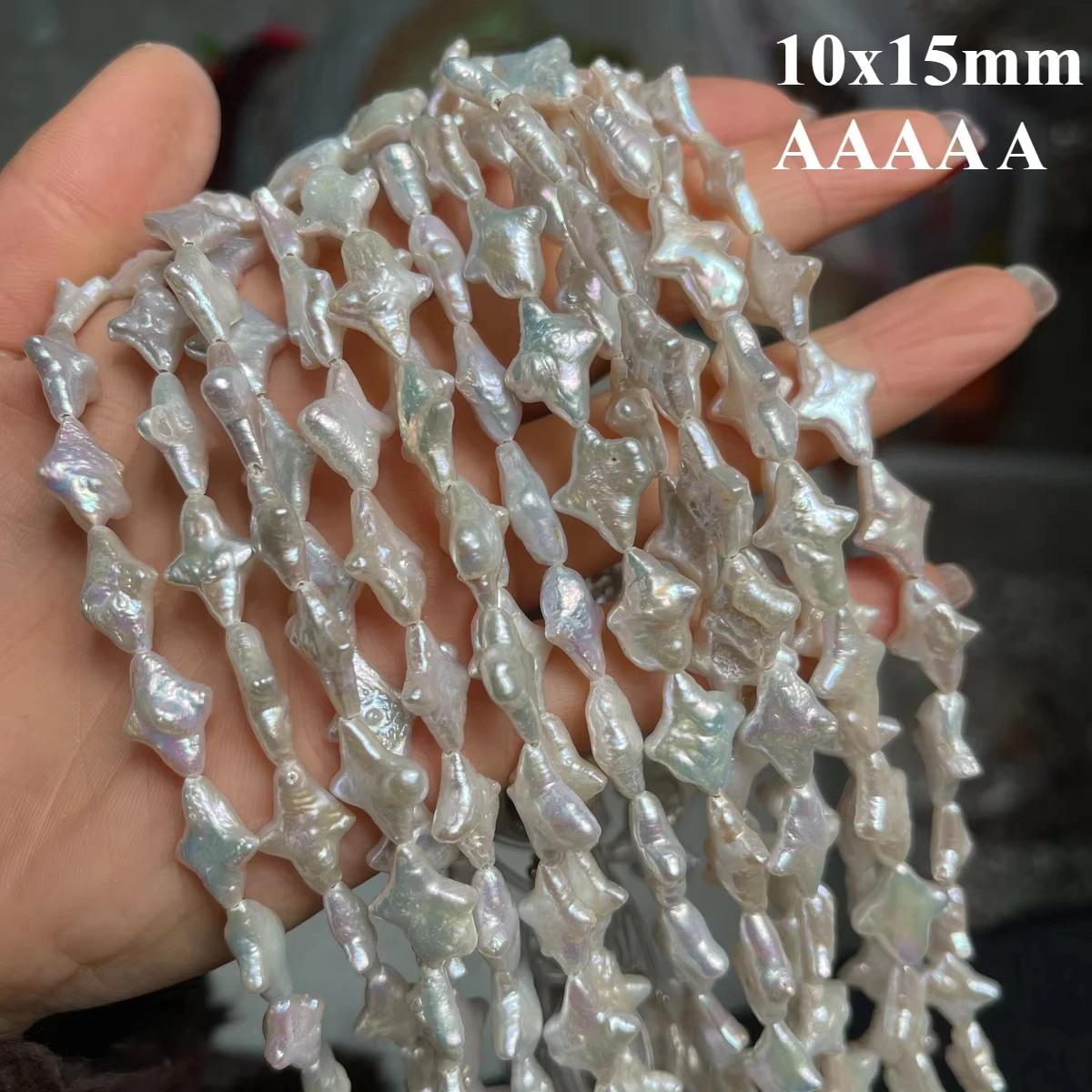 10x15mm 5A Natural Freshwater White Pearl Baroque Star Loose Isolated Bead Gift Jewelry Make DIY Necklace Bracelet Accessories
10x15mm 5A Natural Freshwater White Pearl Baroque Star Loose Isolated Bead Gift Jewelry Make DIY Necklace Bracelet Accessories