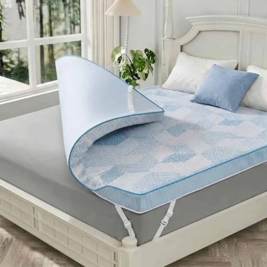 3 Inch Mattress Topper- Cooling Gel Memory Foam Mattress Topper with Breathable Bamboo Viscose for Pressure Relief, Washable an
3 Inch Mattress Topper- Cooling Gel Memory Foam Mattress Topper with Breathable Bamboo Viscose for Pressure Relief, Washable an