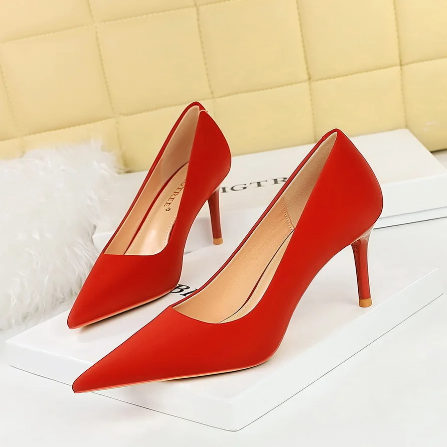 Women Pumps Shoes Style Fashionable Slim Shallow Mouth Pointed Toe Versatile Commuting High Heels Single женские женская обувь
Women Pumps Shoes Style Fashionable Slim Shallow Mouth Pointed Toe Versatile Commuting High Heels Single женские женская обувь
