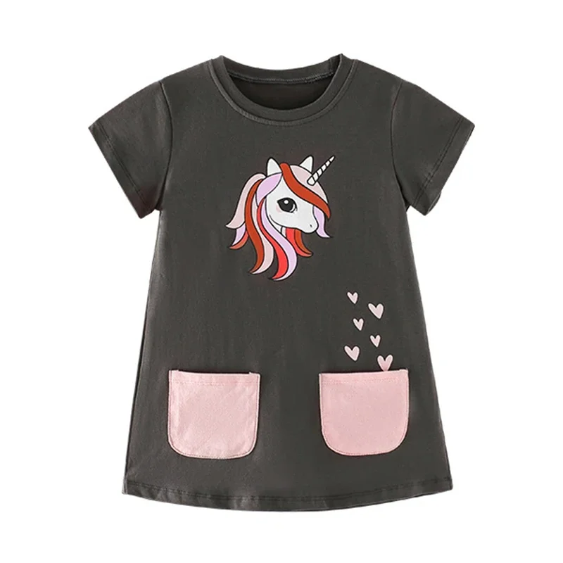 2024 Baby Girls Summer Clothes Cotton Lovely Unicorn Dress with Two Pockets Children Casual Wear for Kids 2-7 Year
2024 Baby Girls Summer Clothes Cotton Lovely Unicorn Dress with Two Pockets Children Casual Wear for Kids 2-7 Year