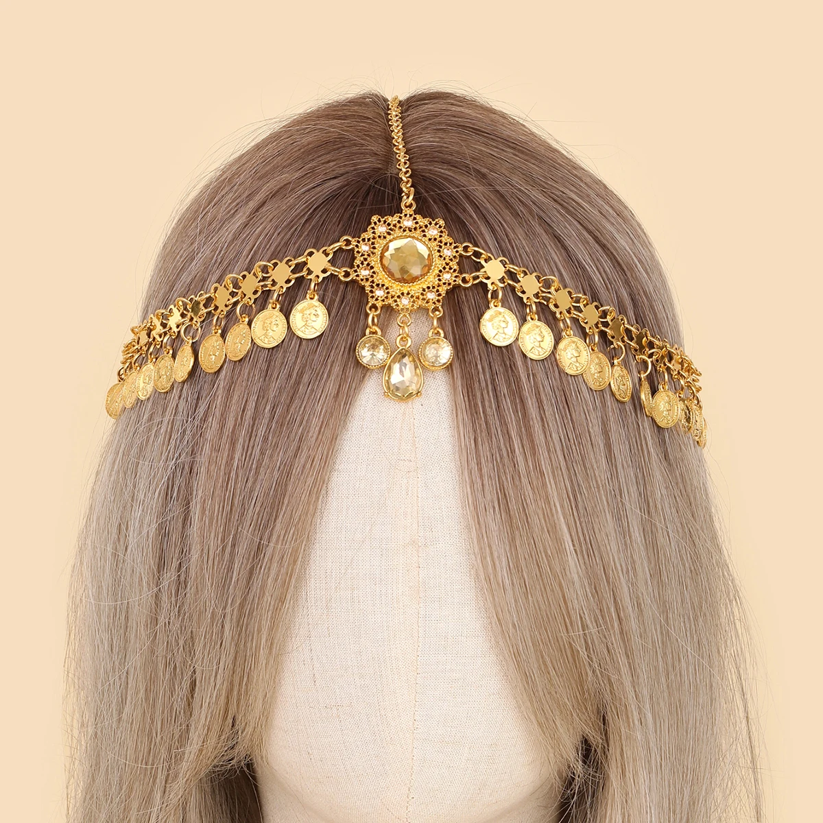 Bohemian Style Gold Floral Crystal Tassel Headband for Women Fashionable Outdoor Wedding Party Accessory Ideal Gift for Friends
Bohemian Style Gold Floral Crystal Tassel Headband for Women Fashionable Outdoor Wedding Party Accessory Ideal Gift for Friends