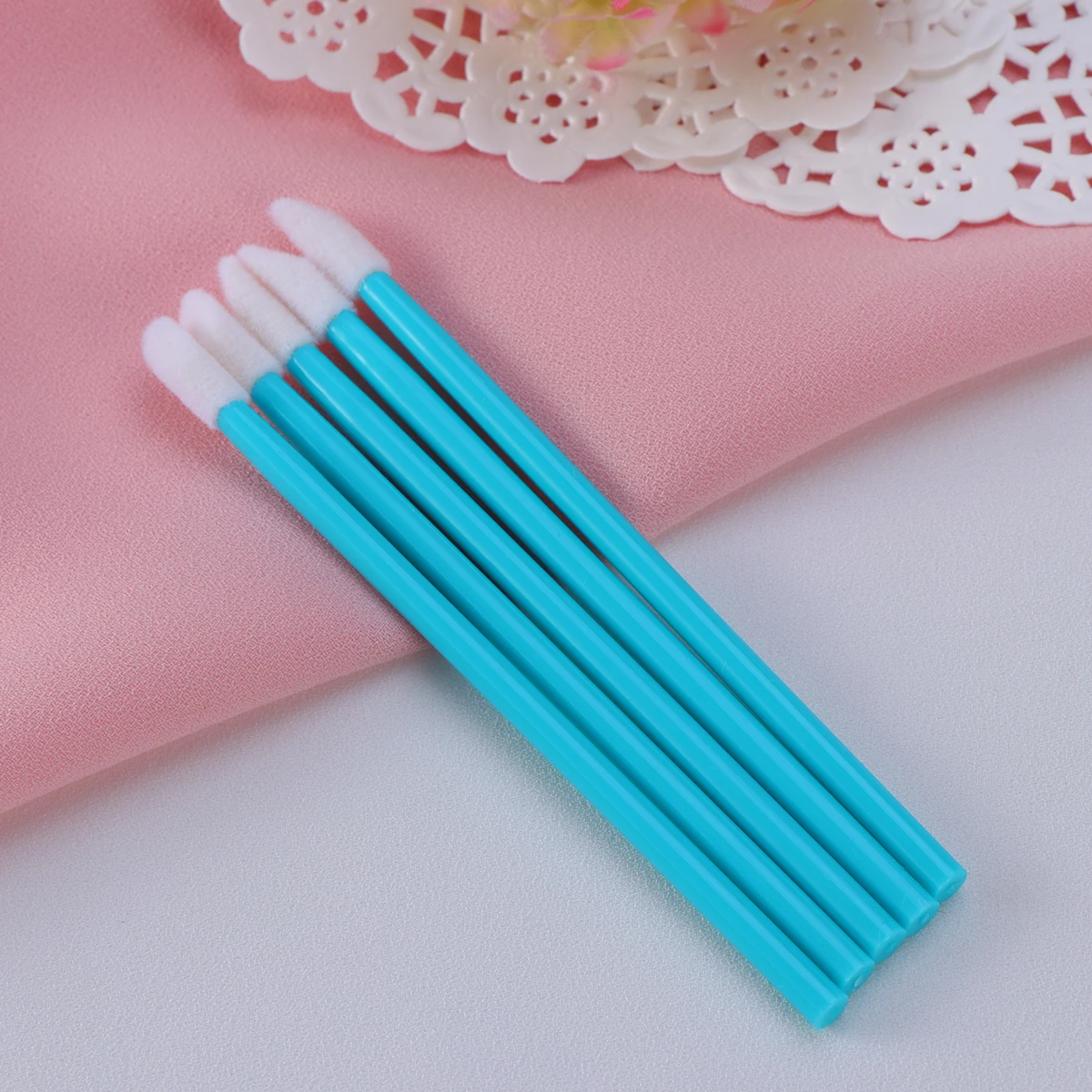 50pcs Disposable Lip Brush Applicator Lipstick Gloss Wands Makeup Tool Kit Blue Flocked Sponge Head Plastic Handle Easy Carry
50pcs Disposable Lip Brush Applicator Lipstick Gloss Wands Makeup Tool Kit Blue Flocked Sponge Head Plastic Handle Easy Carry