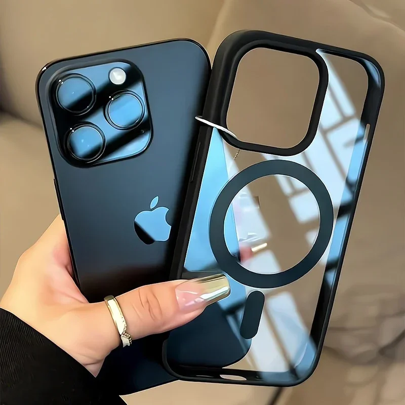 Transparent For Magsafe Magnetic Case For iPhone 16 17 Air 16e 15 14 Plus 13 12 11 Pro Max Wireless Charging Hard Protect Cover
Transparent For Magsafe Magnetic Case For iPhone 16 17 Air 16e 15 14 Plus 13 12 11 Pro Max Wireless Charging Hard Protect Cover