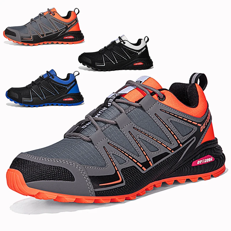 Мужская походная обувь большого размера, легкая сетчатая дышащая уличная обувь, удобные мужские тактические кроссовки для треккинга, прогулок и охоты 
Мужская походная обувь большого размера, легкая сетчатая дышащая уличная обувь, удобные мужские тактические кроссовки для треккинга, прогулок и охоты