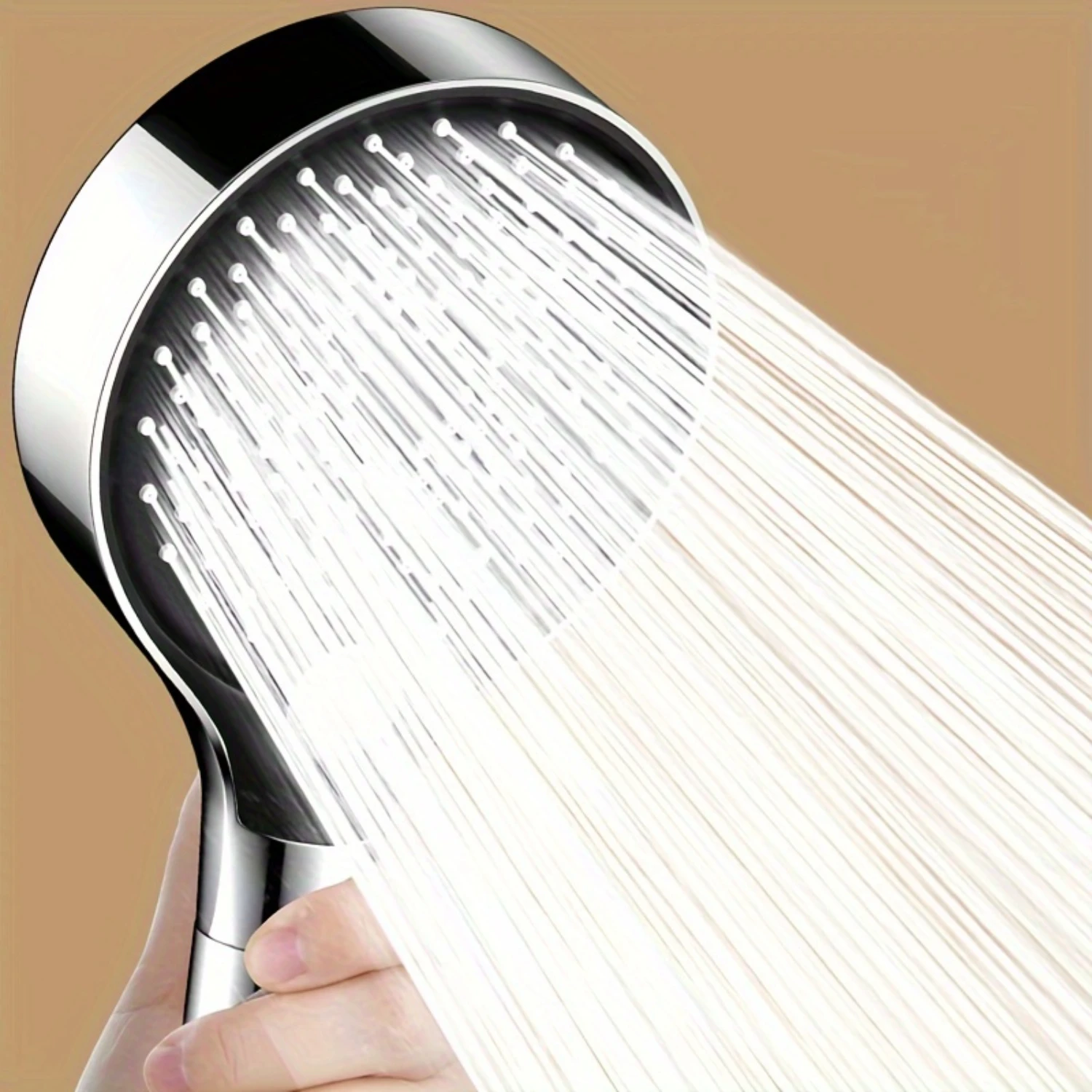 "Adjustable" High-Pressure Handheld Shower Head Set - Wall-Mounted, Round Plastic Spray For Luxurious Bathing Experience
"Adjustable" High-Pressure Handheld Shower Head Set - Wall-Mounted, Round Plastic Spray For Luxurious Bathing Experience