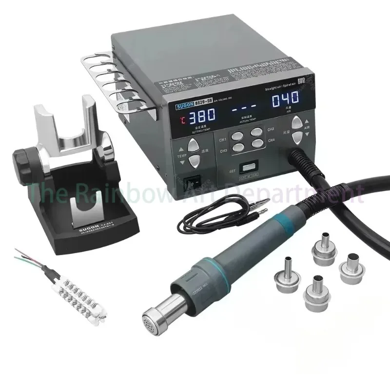 8620DX PRO 1300 Вт паяльная станция горячего воздуха микрокомпьютер контроль температуры BGA изогнутая насадка ремонт сварки
8620DX PRO 1300 Вт паяльная станция горячего воздуха микрокомпьютер контроль температуры BGA изогнутая насадка ремонт сварки