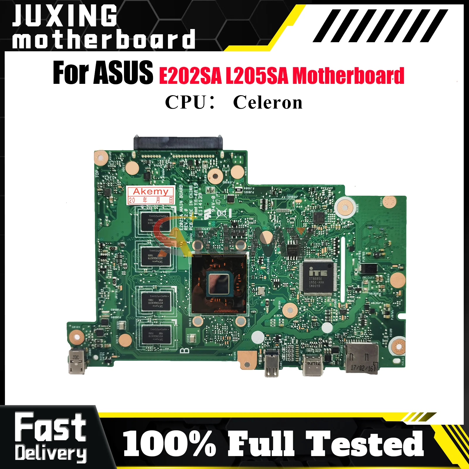 E202SA Laptop Motherboard For ASUS EeeBook E202SA E202S Notebook Mainboard With Celeron CPU 100% tests OK fast shipping stk
E202SA Laptop Motherboard For ASUS EeeBook E202SA E202S Notebook Mainboard With Celeron CPU 100% tests OK fast shipping stk