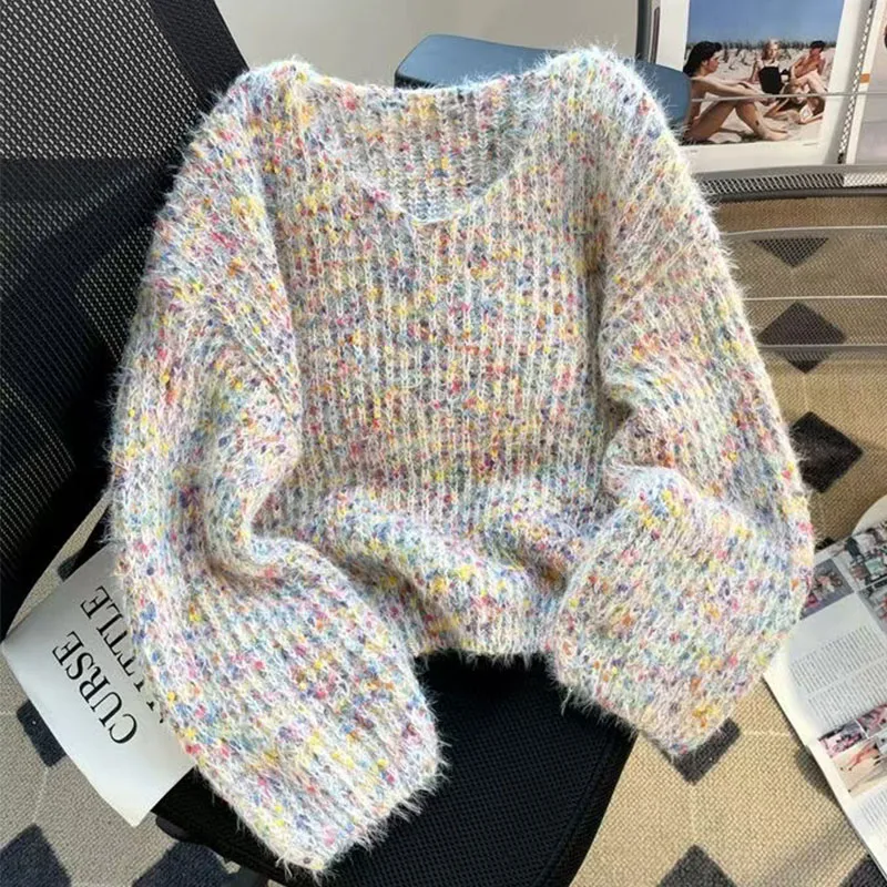 Autumn and winter women's pullover sweater, high-quality soft 100% Merino wool sweater V-neck thick wool sweater top
Autumn and winter women's pullover sweater, high-quality soft 100% Merino wool sweater V-neck thick wool sweater top