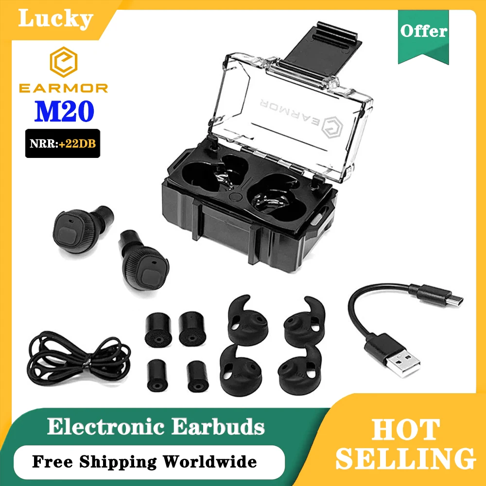 СЕРМОРА ® Электронные беруши M20/антишумовые беруши/наушники с шумоподавлением, для тренировок по стрельбе, защита слуха NRR22db
СЕРМОРА ® Электронные беруши M20/антишумовые беруши/наушники с шумоподавлением, для тренировок по стрельбе, защита слуха NRR22db