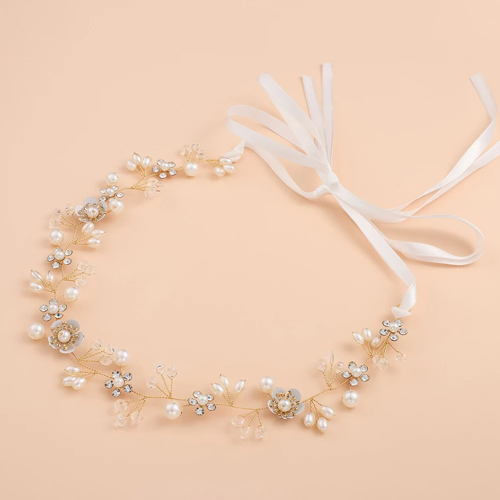 Handmade Adjustable Hair Band Women Pearl Rhinestone Ribbon Headband Elegant Simple Design Fashion Headdress For Daily Party Use
Handmade Adjustable Hair Band Women Pearl Rhinestone Ribbon Headband Elegant Simple Design Fashion Headdress For Daily Party Use