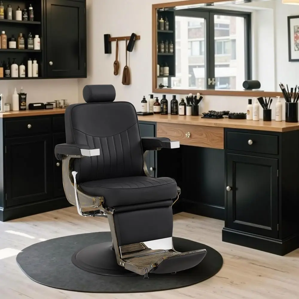 Vintage Barber Chair Heavy Duty Metal Frame All Purpose Hydraulic Recline Beauty Salon Spa Equipment 2905
Vintage Barber Chair Heavy Duty Metal Frame All Purpose Hydraulic Recline Beauty Salon Spa Equipment 2905