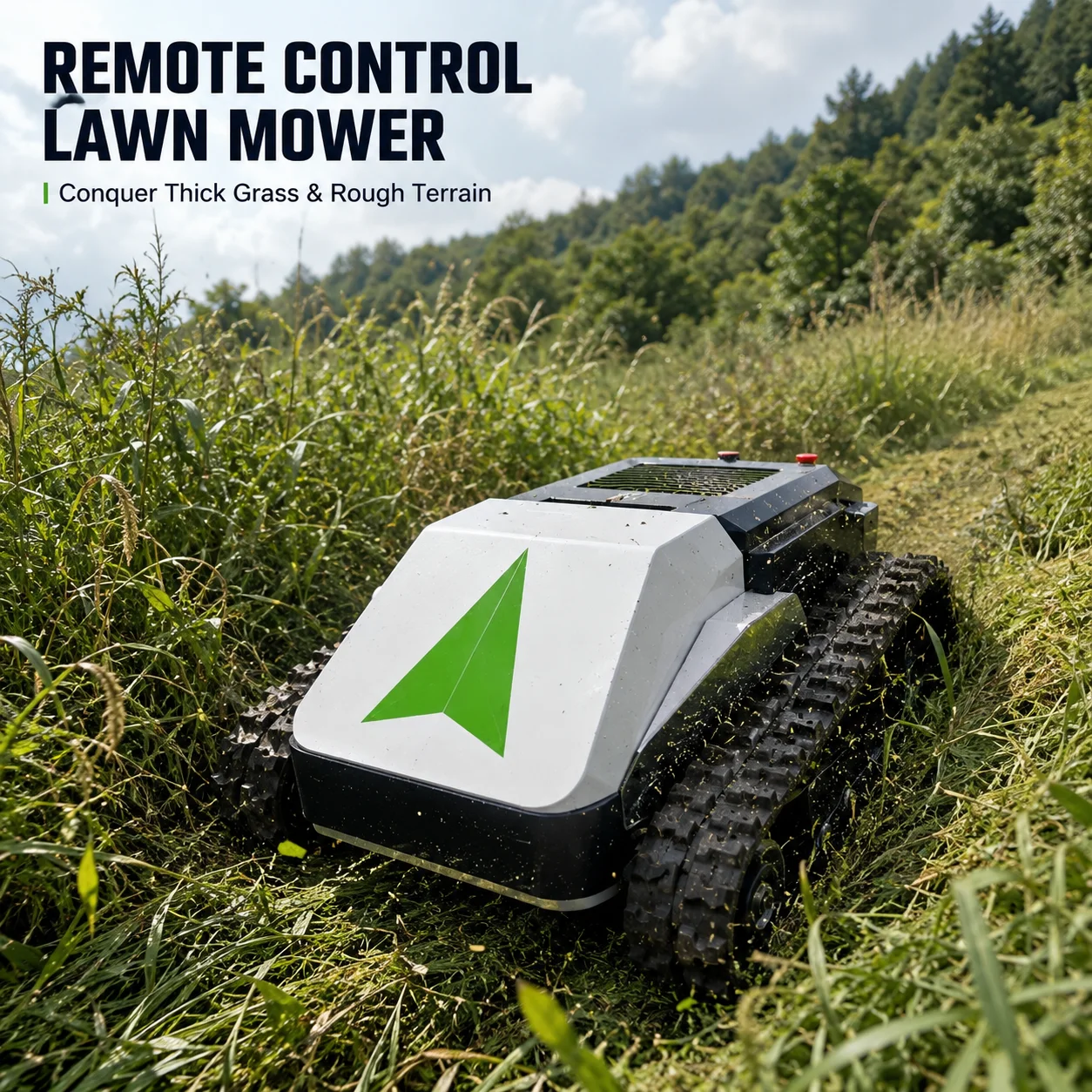 Remote Control Lawn Mower for Rough Terrain Customizable Tracked Grass Cutter for Farm Orchard Slope
Remote Control Lawn Mower for Rough Terrain Customizable Tracked Grass Cutter for Farm Orchard Slope