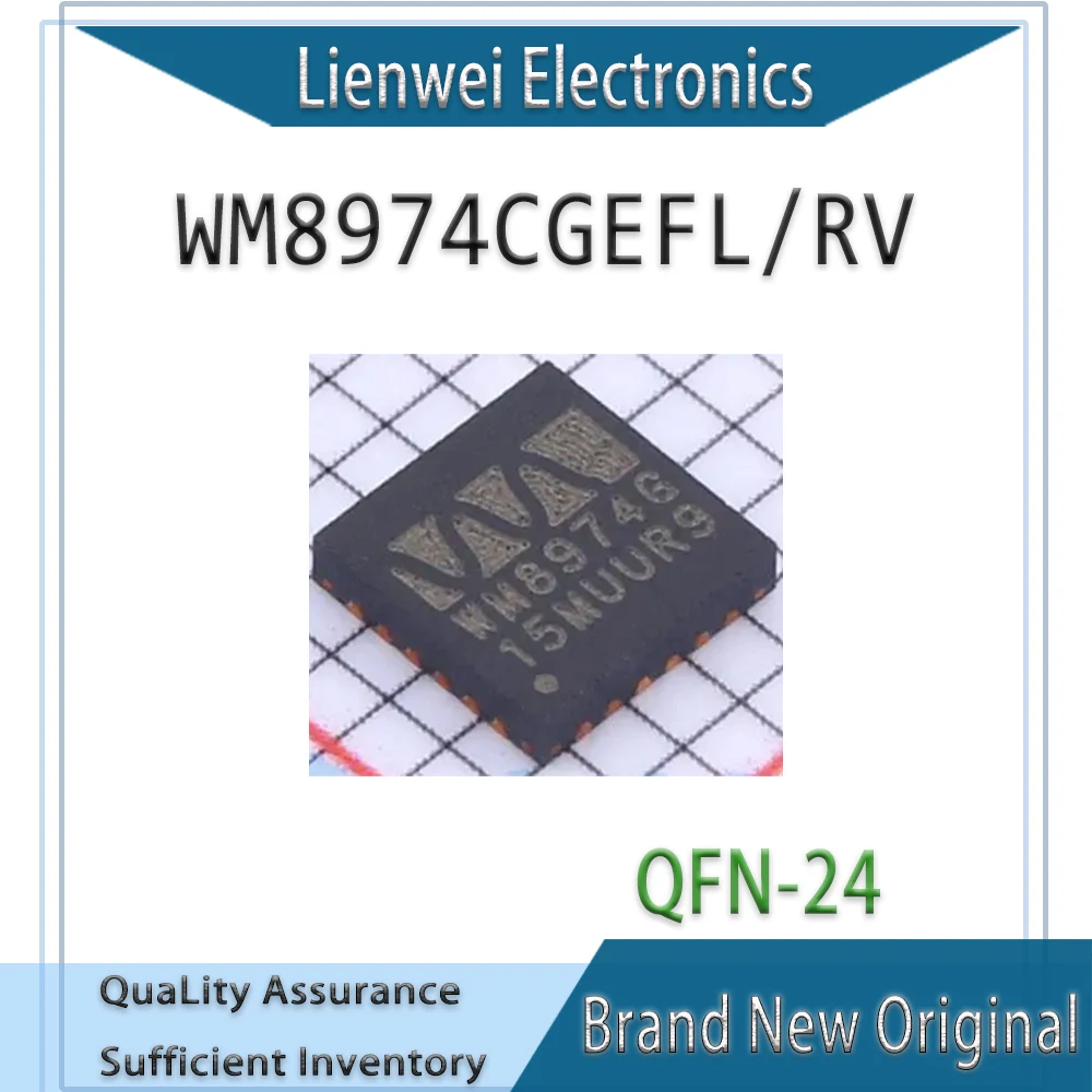 100% New Original WM8974G WM8974CGEFL/RV WM8974CGEFL IC Chipset QFN-24 
100% New Original WM8974G WM8974CGEFL/RV WM8974CGEFL IC Chipset QFN-24