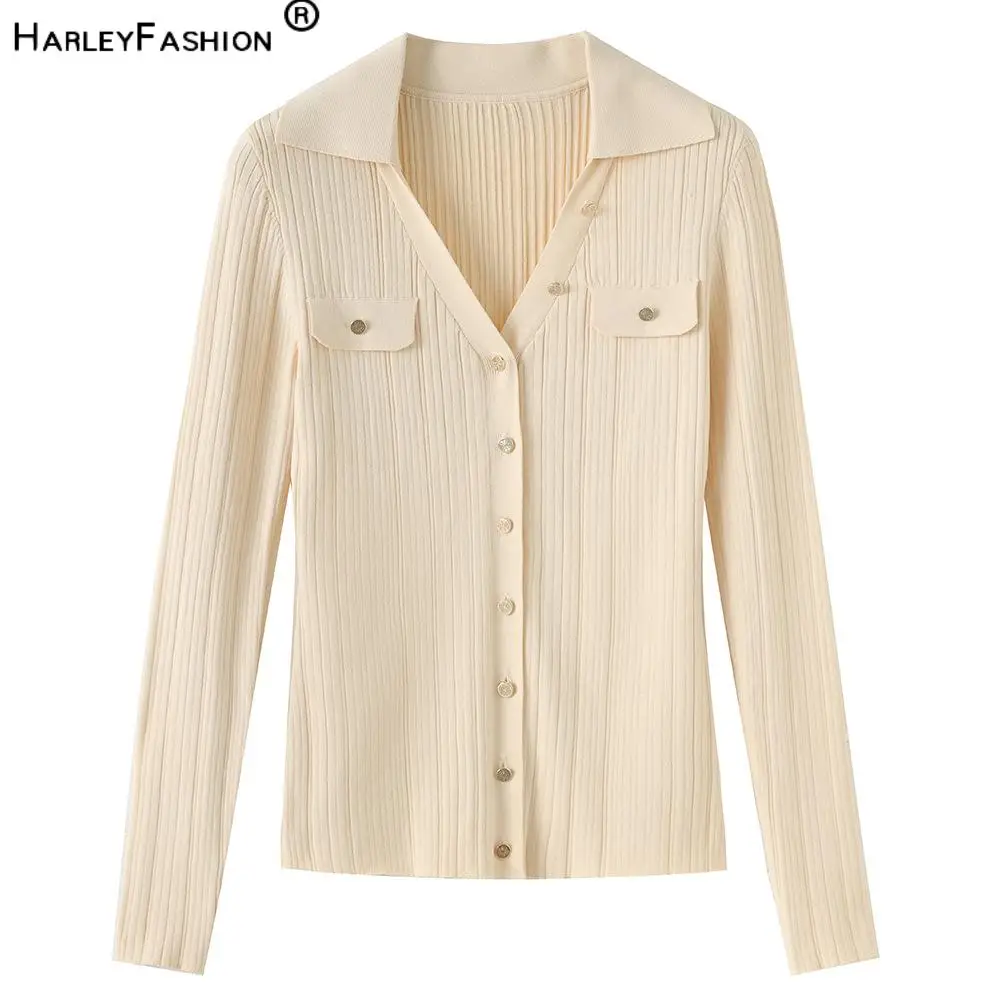 In Stock Lady Solid Casual Wear V-neck Long Sleeve Single-breasted Slim Fitted Knits Cardigan Women
In Stock Lady Solid Casual Wear V-neck Long Sleeve Single-breasted Slim Fitted Knits Cardigan Women