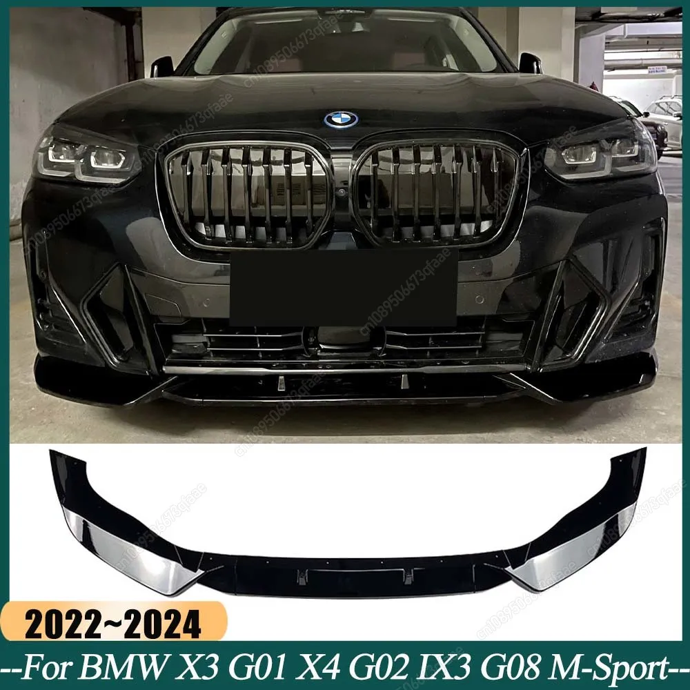 Front Bumper Splitter Lip Spoiler Diffuser Black Body Kits For BMW X3 G01 X4 G02 IX3 G08 20d 30i 30d M40i M40d M-Sport 2022-2024
Front Bumper Splitter Lip Spoiler Diffuser Black Body Kits For BMW X3 G01 X4 G02 IX3 G08 20d 30i 30d M40i M40d M-Sport 2022-2024