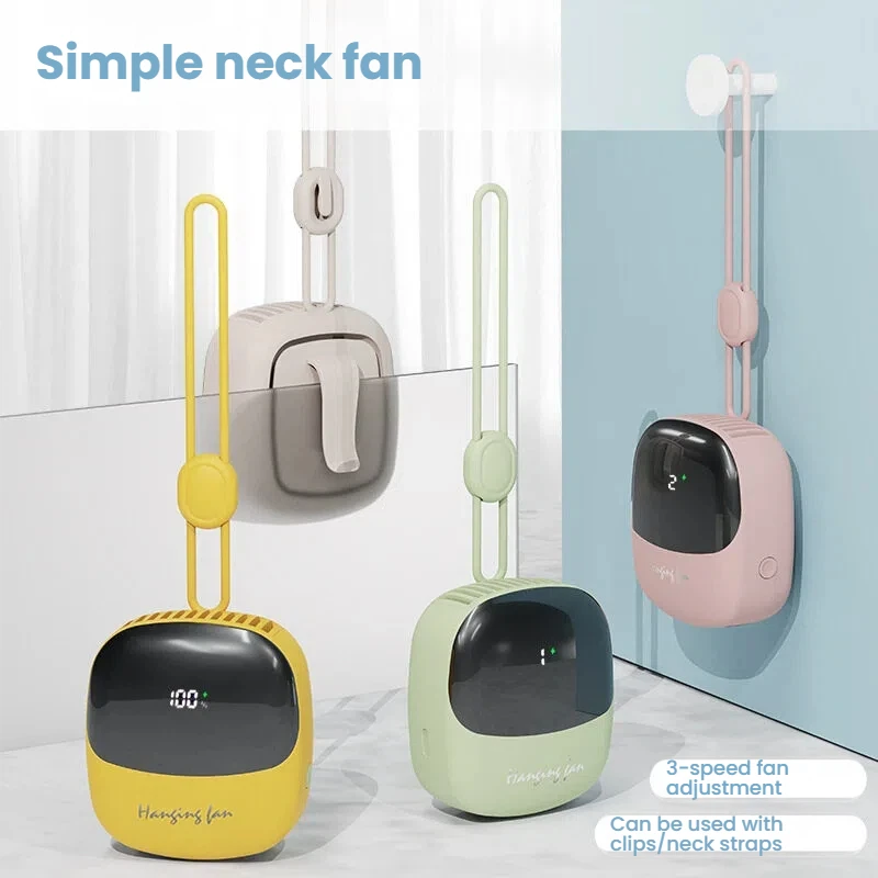 Portable Neck Fan USB Rechargeable Simple Design with Digital Display Small Compact Hanging Fan for On-the-Go Cooling
Portable Neck Fan USB Rechargeable Simple Design with Digital Display Small Compact Hanging Fan for On-the-Go Cooling