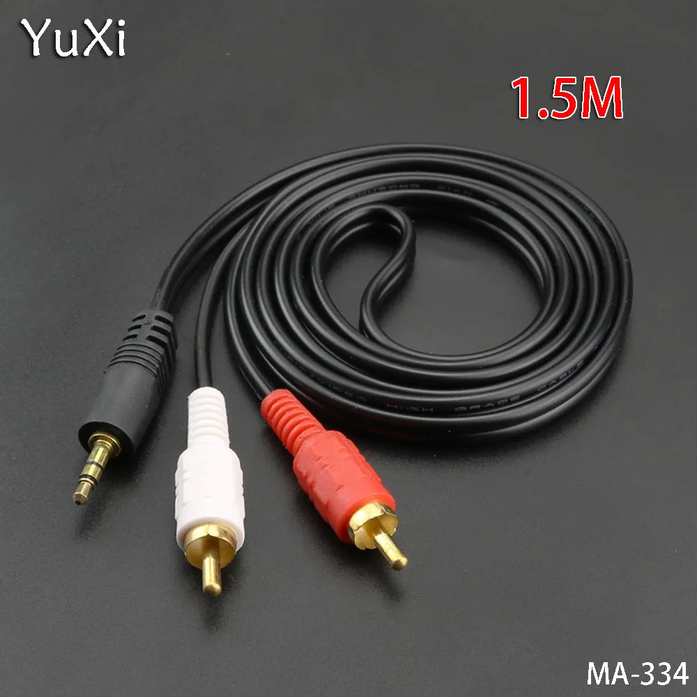 3.5mm to 2 RCA audio Video cable Y Splitter cable for PC DVD Computer TV Recorder Speakers Connectors
3.5mm to 2 RCA audio Video cable Y Splitter cable for PC DVD Computer TV Recorder Speakers Connectors