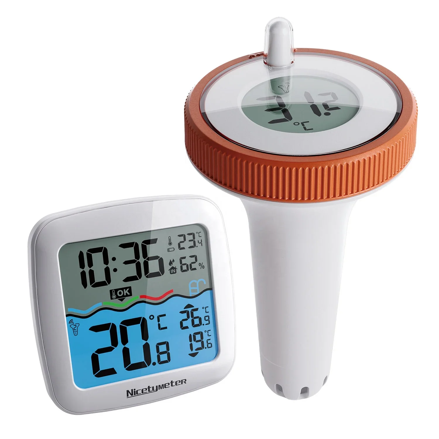 TX15N Wireless Swimming Pool Thermometer IPX7 Waterproof 3 Channels Digital Remote Temperature Humidity Monitor
TX15N Wireless Swimming Pool Thermometer IPX7 Waterproof 3 Channels Digital Remote Temperature Humidity Monitor