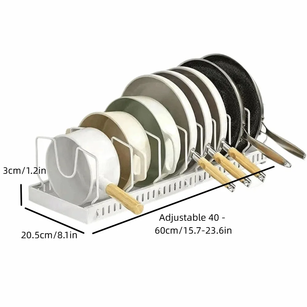 Adjustable Dividers Pull Out Pan Rack Multifunctional Sliding Design Pots Pans Organizer Heavy Duty Anti-rust
Adjustable Dividers Pull Out Pan Rack Multifunctional Sliding Design Pots Pans Organizer Heavy Duty Anti-rust