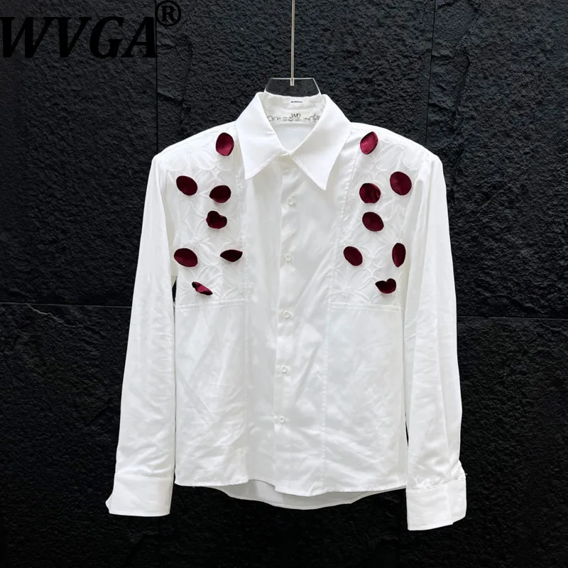 WVGA Spring New Man Three-dimensional Rose Petal Trendy Long Sleeve Shirt Korean Style Niche Casual Shoulder Pads Top Ins W22607
WVGA Spring New Man Three-dimensional Rose Petal Trendy Long Sleeve Shirt Korean Style Niche Casual Shoulder Pads Top Ins W22607