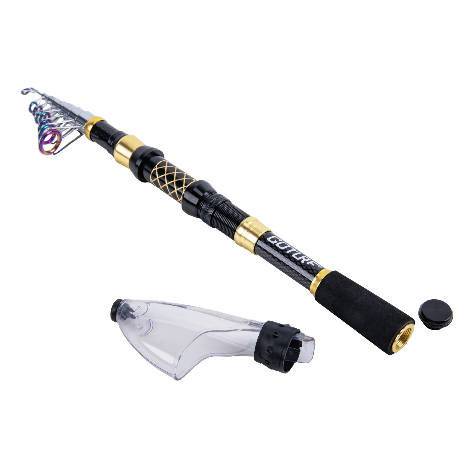 Goture Spinning Telescopic Lure Fishing Rod Light-weight EVA Handle Carbon Casting Fishing Tackle with Protective Cap Tackle
Goture Spinning Telescopic Lure Fishing Rod Light-weight EVA Handle Carbon Casting Fishing Tackle with Protective Cap Tackle