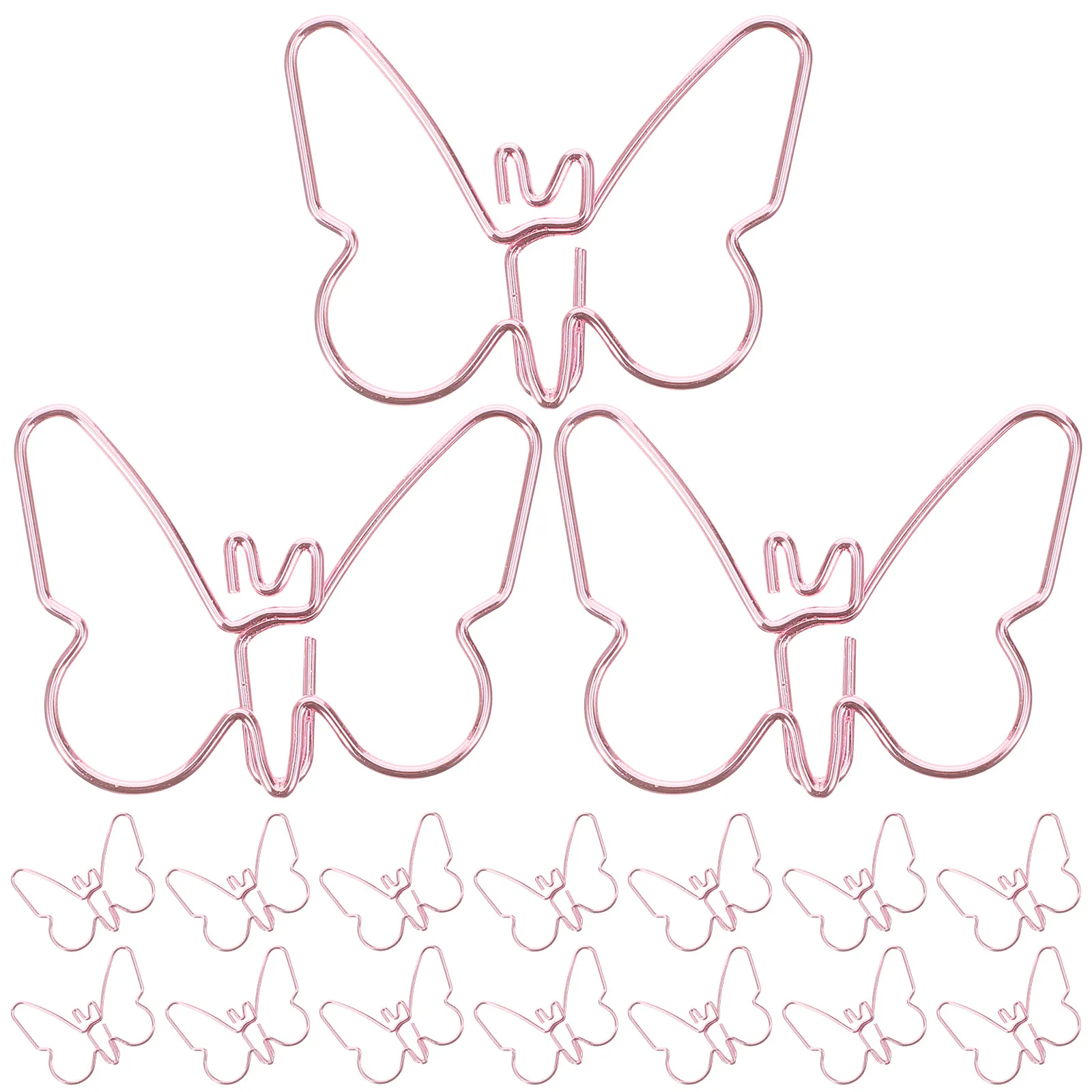 18pcs Pink Cartoon Paper Clips Cute Butterfly Shaped Office Supplies Metal Creative Bookmarks Small Paperclips For Paperwork
18pcs Pink Cartoon Paper Clips Cute Butterfly Shaped Office Supplies Metal Creative Bookmarks Small Paperclips For Paperwork