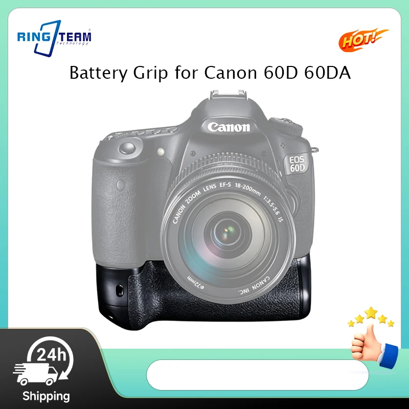 BG-E9 Vertical Battery Grip for Canon EOS 60D 60DA Works with LP-E6 & AA Battery for Professional Photography
BG-E9 Vertical Battery Grip for Canon EOS 60D 60DA Works with LP-E6 & AA Battery for Professional Photography