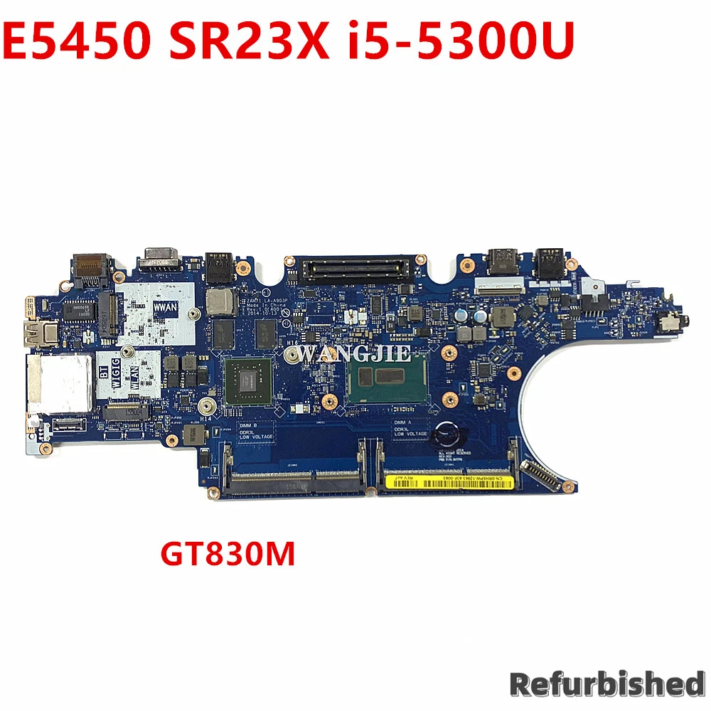 Восстановленная материнская плата для ноутбука DELL Latitude E5450 5450, фотосессия 0RH5PW зам71, фотоэлемент SR23X, фотоэлемент + GT830M, ноутбук
Восстановленная материнская плата для ноутбука DELL Latitude E5450 5450, фотосессия 0RH5PW зам71, фотоэлемент SR23X, фотоэлемент + GT830M, ноутбук